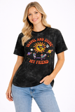 Travel & Shine - Acid Washed Tee