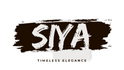 Black 'SIYA' logo with a brush stroke on a light gray background