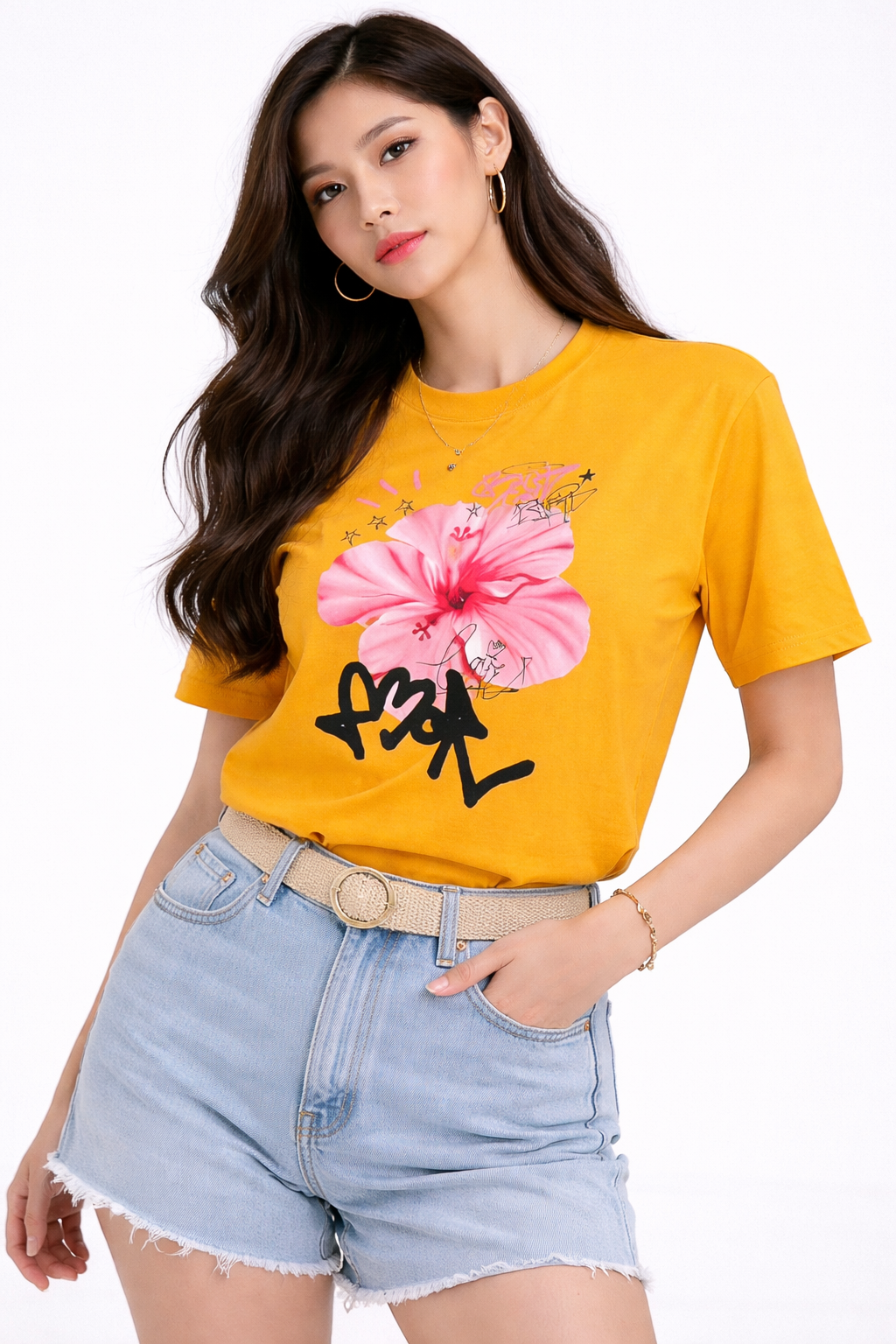Flower Oversized - Oversized Tee