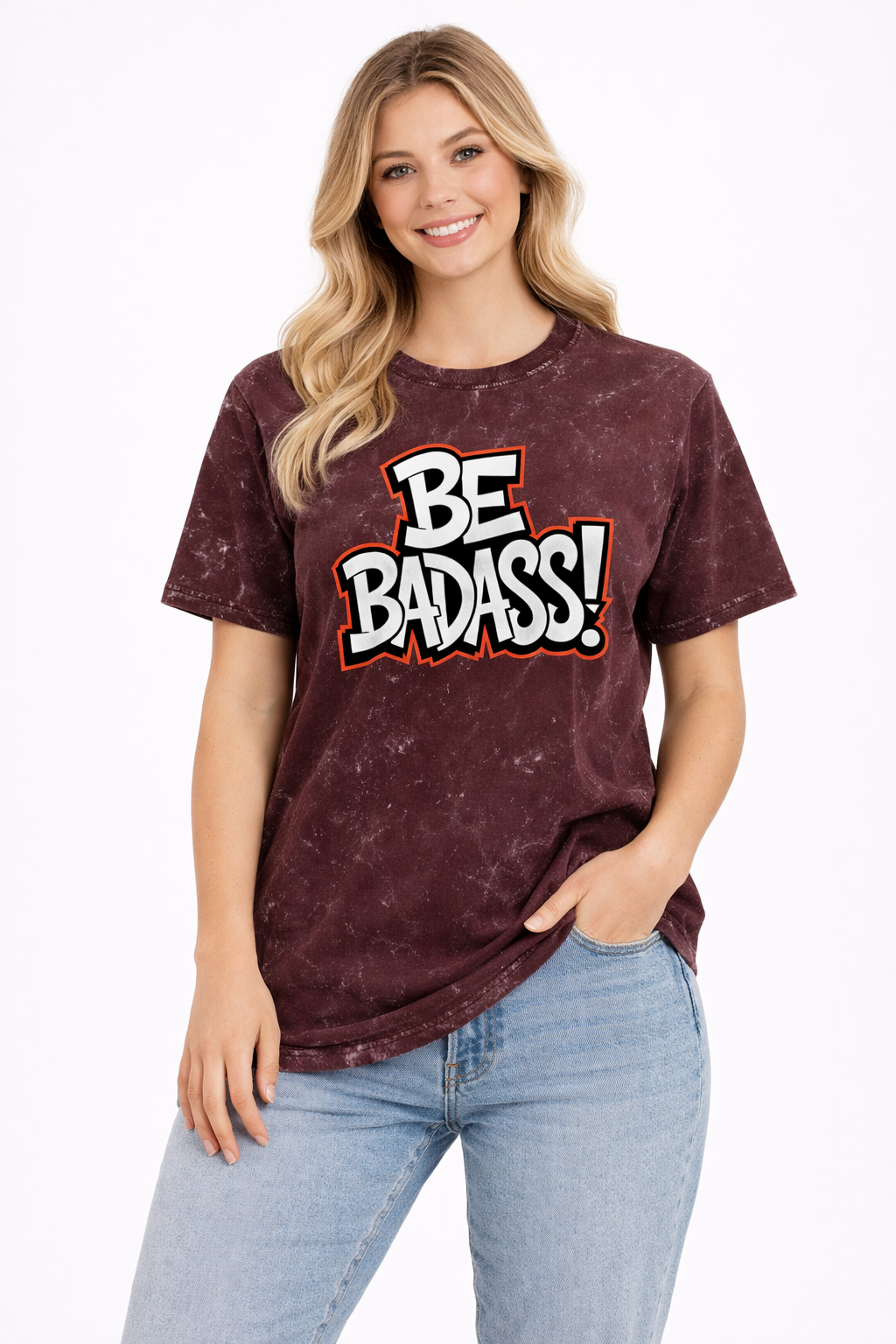 Be Badass - Acid Washed Tee